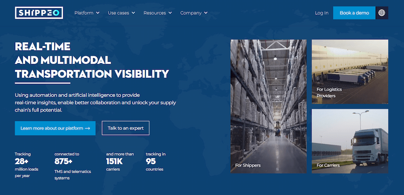 Shippeo - Real-time and Multimodal Transportation Visibility