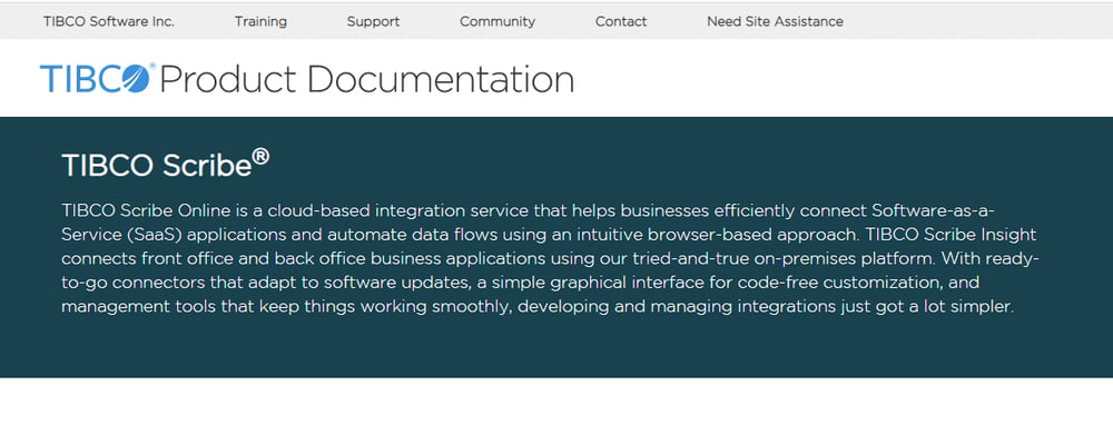 TIBCO Scribe - Cloud-based Integrations